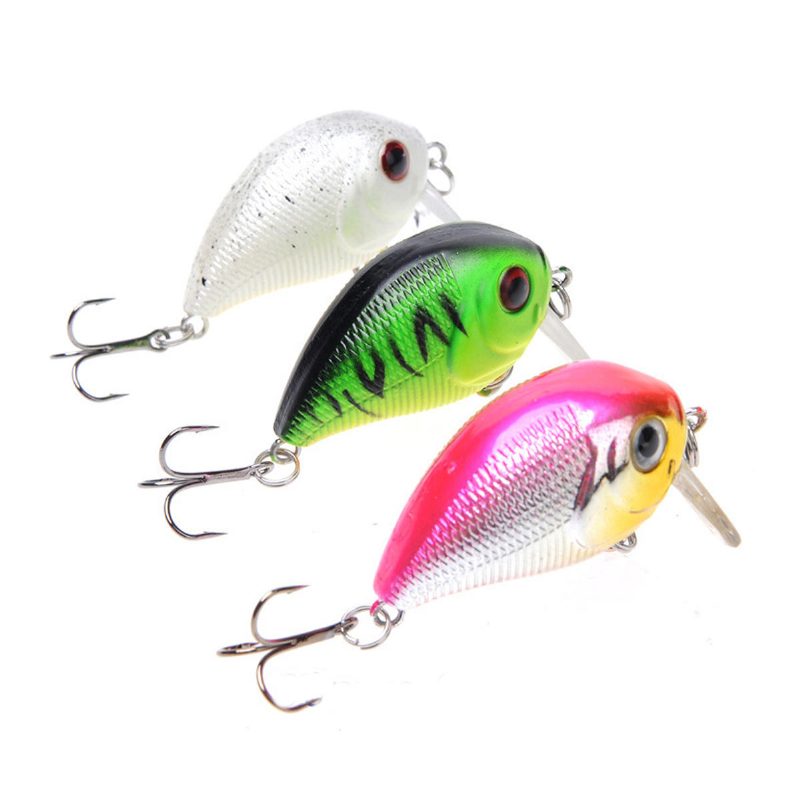 1ks 5cm 8g Wobler Fat Crankbait Rybárska Návnada Umelá Basa Tvrdá Rybárske Potreby