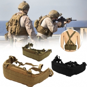 600d Oxford Cloth Tactical Duty Belt Mäkký Polstrovaný Opasok S Podväzkovým Popruhom Kempovanie Lov Rybolov