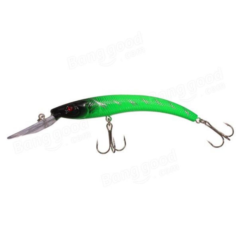 Basové Návnady Potápanie Crankbaits Minnow Treble Háčiky 15.5 cm