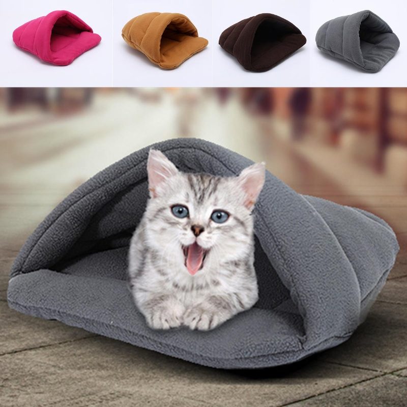 Pet Cat Pes House Chovateľská Stanica Puppy Cave Spacia Posteľ Super Mäkká Podložka Teplé Hniezdo