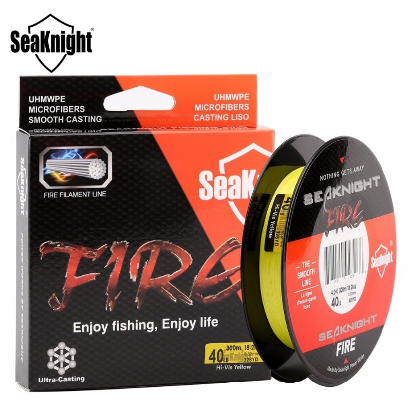 Seaknight Fire Rybársky Vlasec 300m Filament Hladký Super Pe Plávajúci