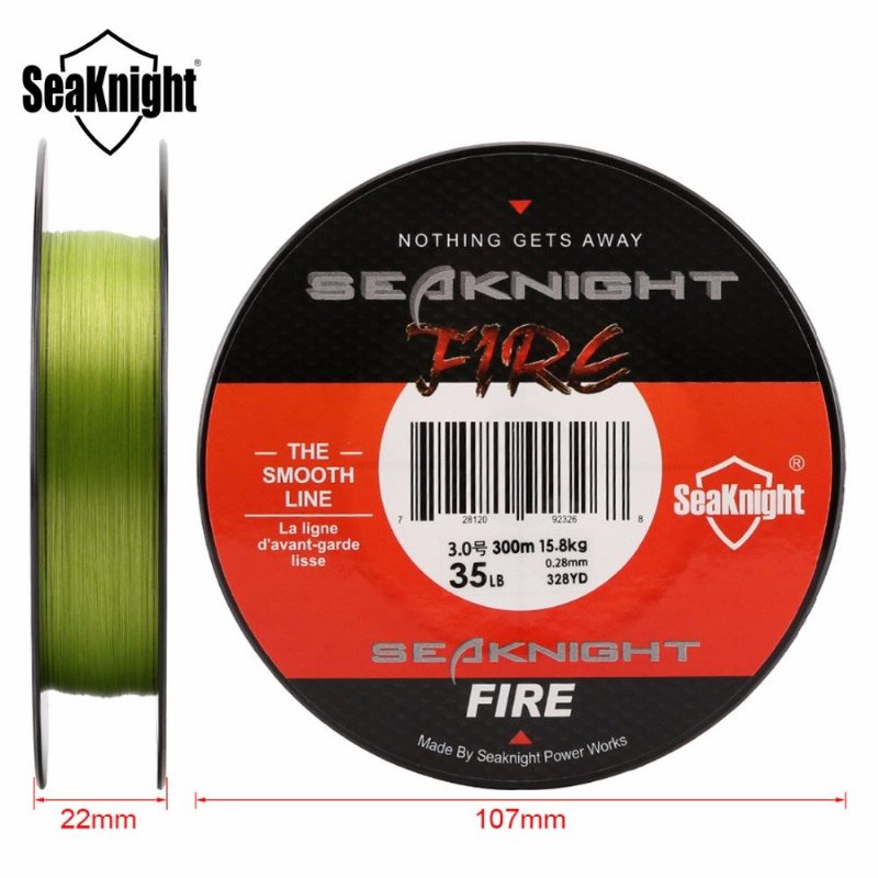 Seaknight Fire Rybársky Vlasec 300m Filament Hladký Super Pe Plávajúci