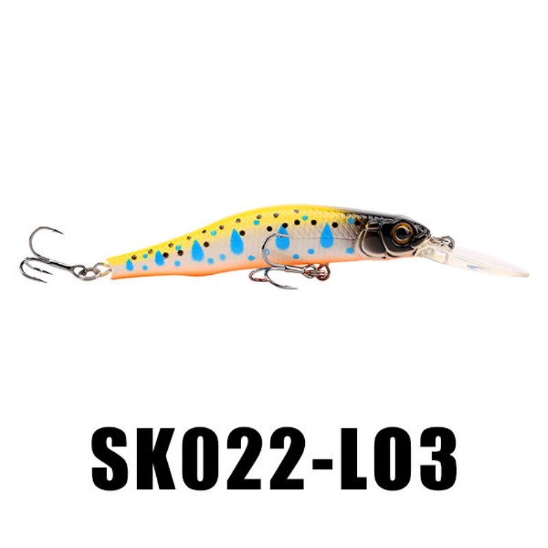 Seaknight Sk022 1ks 9g 80mm 0-1.5m Hĺbka Minnow Rybárska Návnada Bkk Háčiky Rybárske Tvrdé Návnady