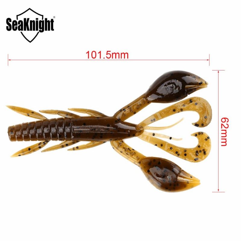 Seaknight Sl019 6ks 10g 101.5mm/4'' Mäkká Rybárska Návnada Worm Swinging Tail