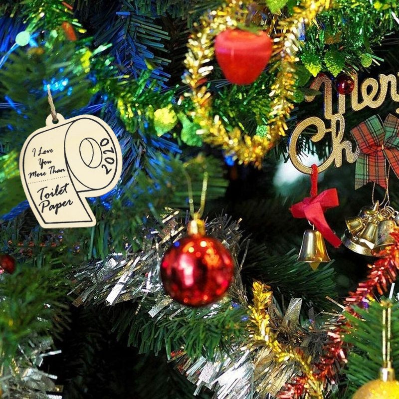10 Ks Drevený Ornament Festival Pamätné Visiace Remeslá Personalizovaný Vianočný Darček