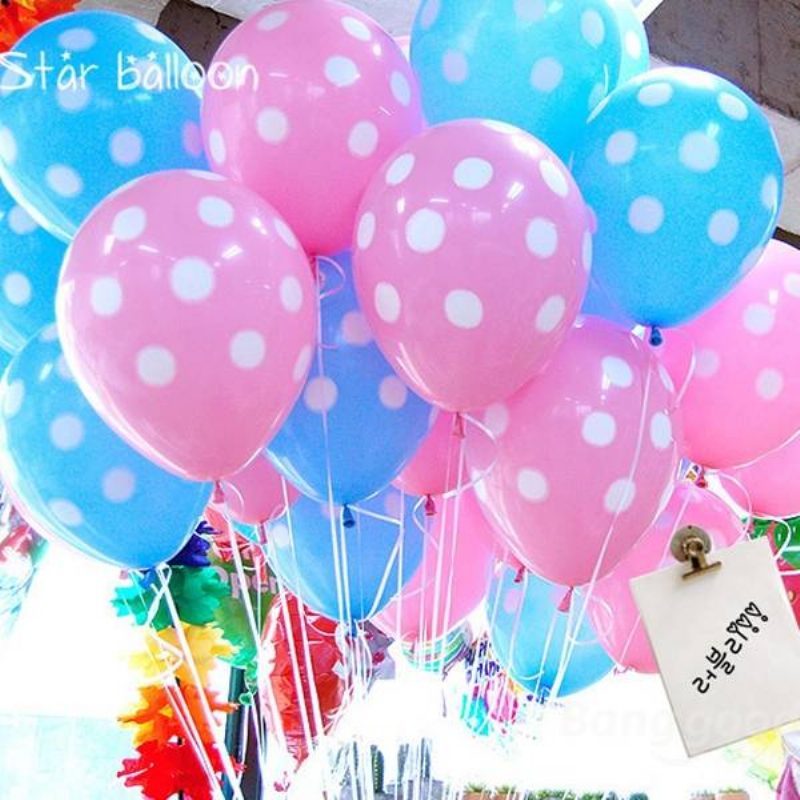 100 Ks 12-palcových Balónov Na Svadobnú Oslavu Svadobná Izba S Bodkovanými Balónmi Dekorácia Na Párty