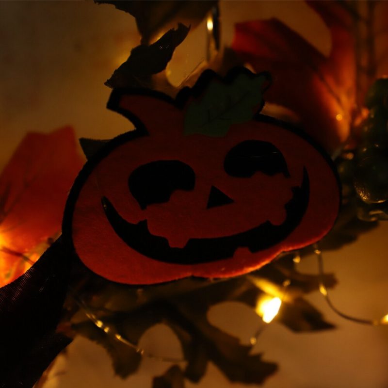 20led Halloweensky Večierok Veniec Osvetlenie Domova Nástenné Závesné Dekorácie Ozdoby