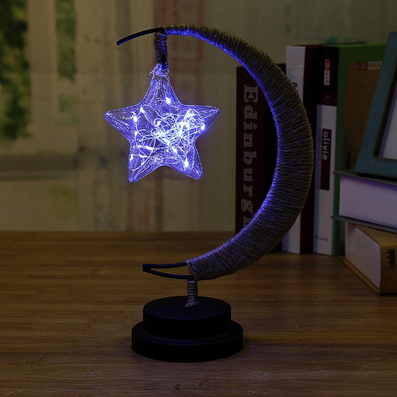 3d Battery Star Night Light Glass Led Home Party Lampa Na Vianoce