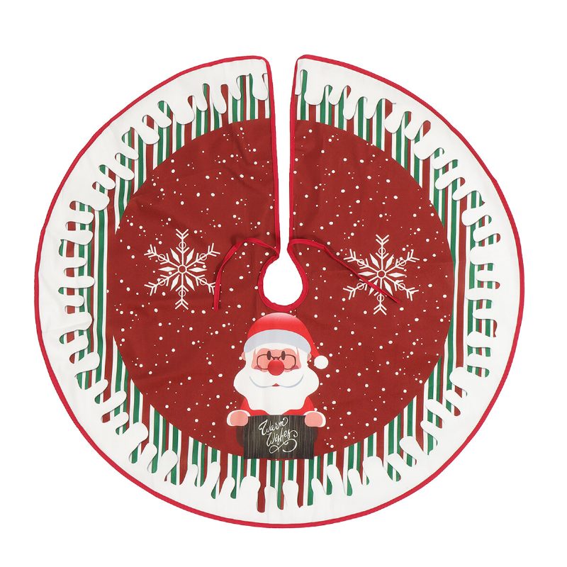 90 cm Vianočné Sukne Santa Tree Ornament Podložka Na Šaty Border Party Dekorácie