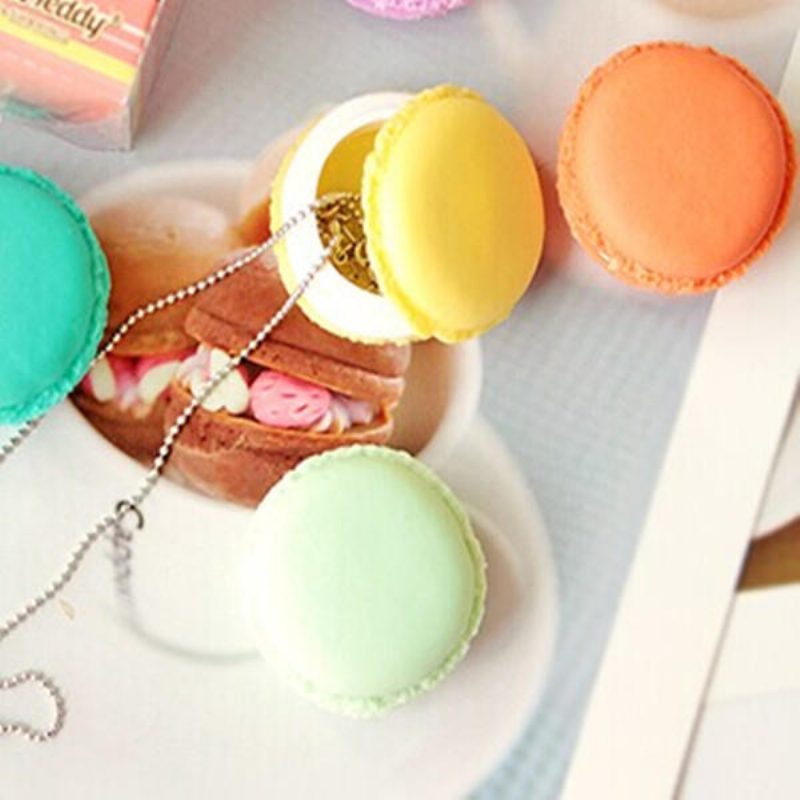 Cute Candy Color Macaron Mini Narodeninová Darčeková Krabička Vodotesná Na Šperky S Prsteňmi