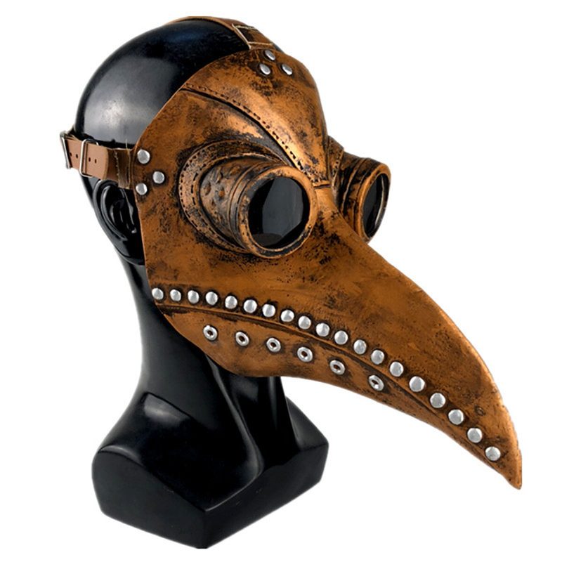 Halloween Cosplay Steampunk Morová Doktor Maska Vtáčí Zobák Podpery Retr Gotické Masky