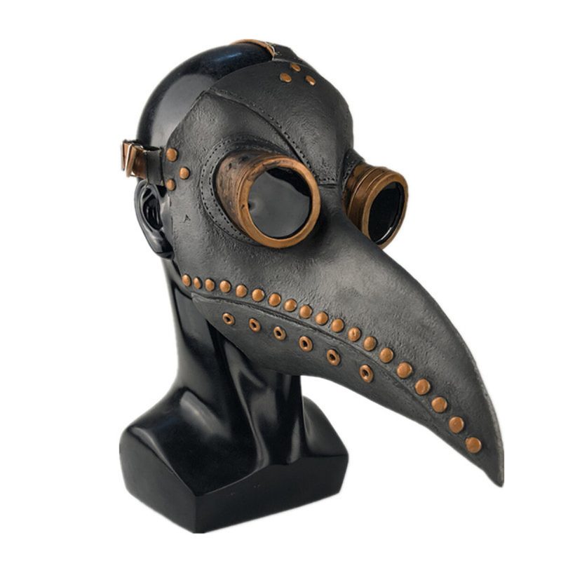 Halloween Cosplay Steampunk Morová Doktor Maska Vtáčí Zobák Podpery Retr Gotické Masky