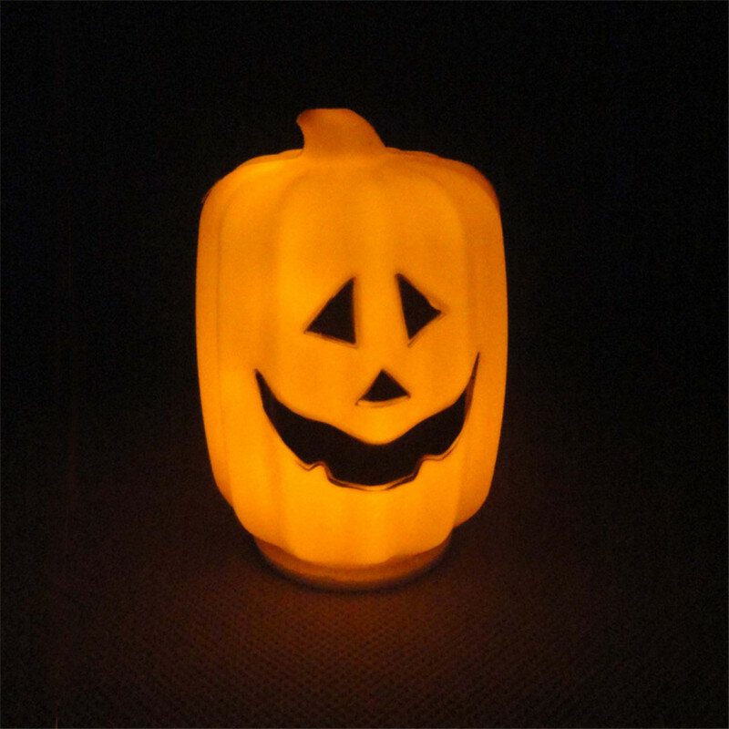 Halloweenska Led Lampa Pumpking Skull Lamp Light Halloween Party Dekorácia