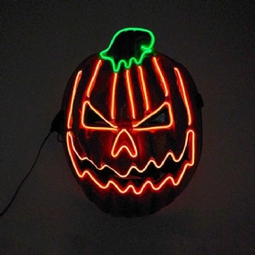 Halloweenska Maska Cosplay Masky Led Svetelné Punčochové Na Halloweensku Párty