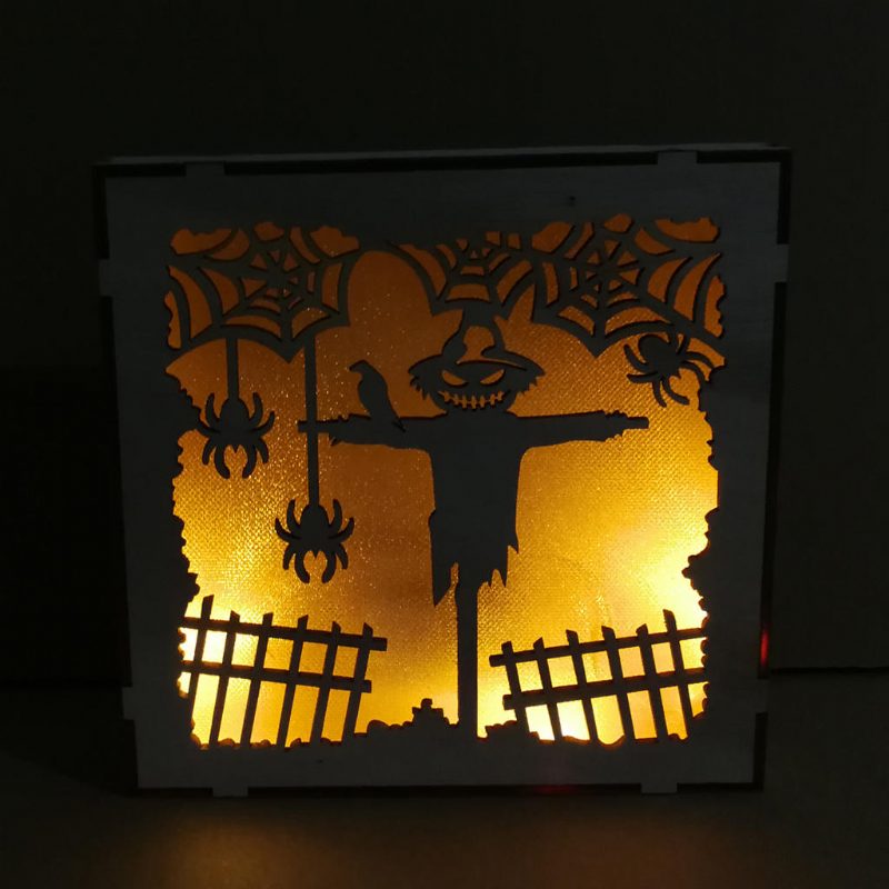 Jm01497 Scarecrow Led Svetlo Halloween Dekorácie Nástenná Lampa Na Slávnostnú Párty