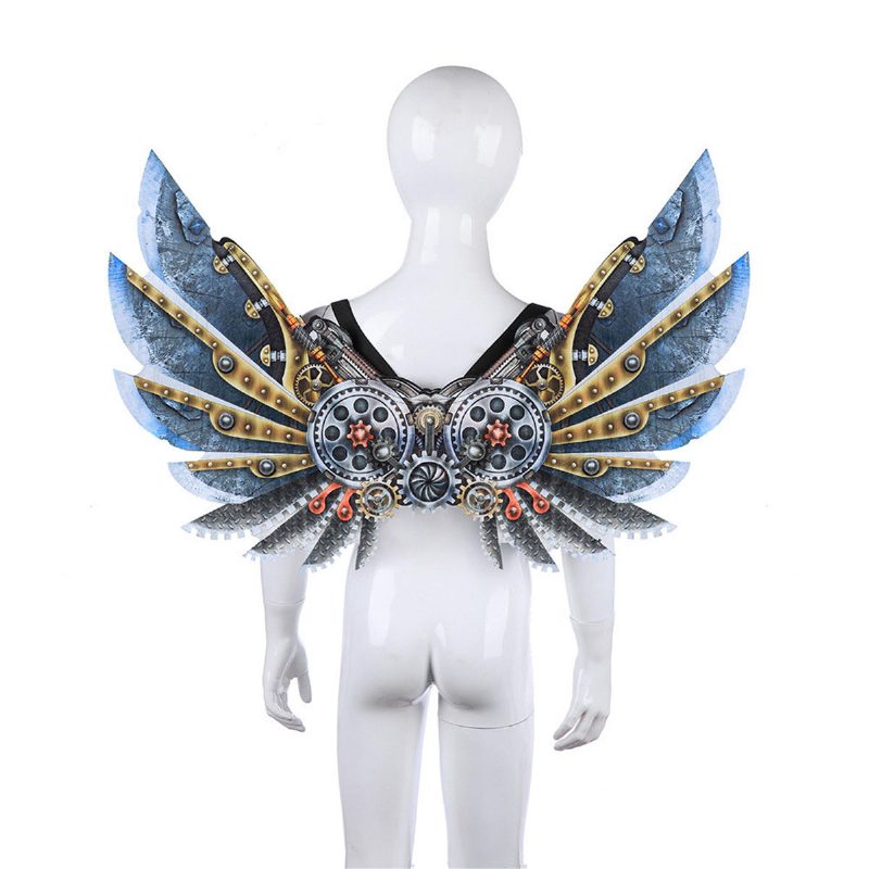 Mardi Gras Steampunk Gear Wings Cosplay Karnevalová Párty Unisex Kostýmové Krídla