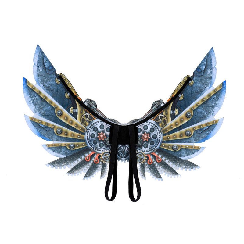 Mardi Gras Steampunk Gear Wings Cosplay Karnevalová Párty Unisex Kostýmové Krídla