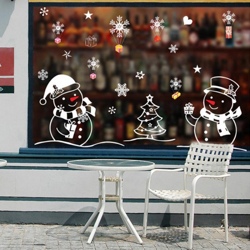 Miico Xl701 Vianočná Nálepka Na Domácu Dekoráciu Na Okno A Stenu Ozdobné Nálepky V Obchode