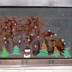 Miico Xl839 Vianočná Nálepka Na Domácu Dekoráciu Na Okno A Stenu Ozdobné Nálepky V Obchode