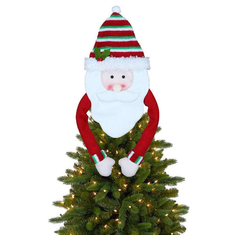 Vianočný Stromček Snehuliak Elk Deer Santa Topper Ornament Dekorácia Na