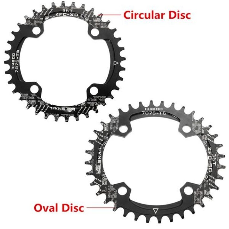 104mm Bicykel Úzky Široký Jednorýchlostný Oválny Kruhový Prevodník 36t