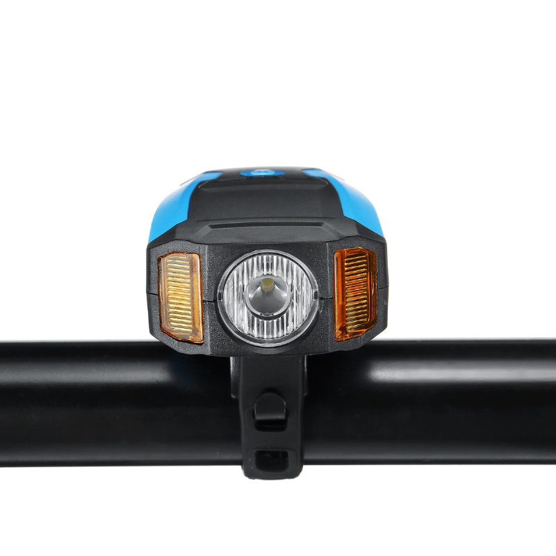 3-v-1 300lm Cob Cyklistický Predný Svetlomet Lcd Obrazovka 5-režimová Lampa S Rámom Na Bicykel 130db Bike Horn Vodotesná Vonkajšia Cyklistika