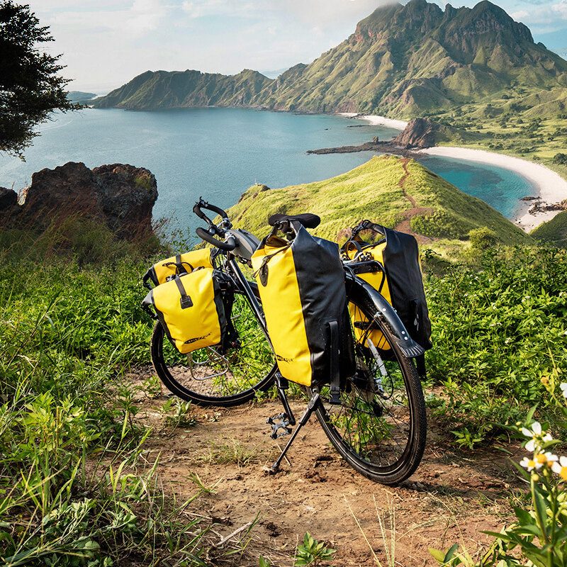 Afishtour Skladacia 15-25l Taška Na Bicykel Na Zadné Sedadlo Vodotesná Na Boky Na Sedlovku Mtb Na Zadný Rám