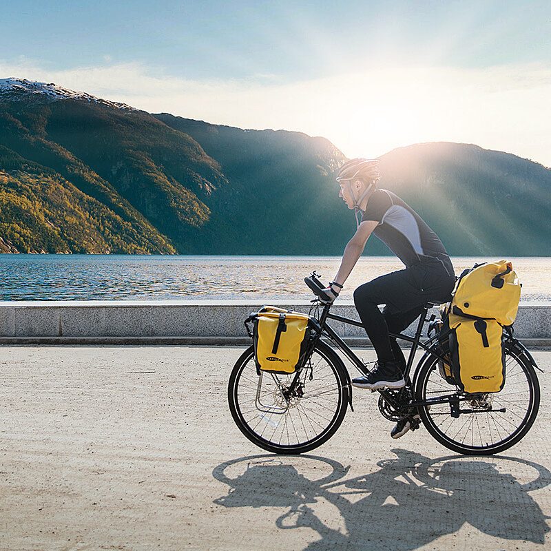 Afishtour Skladacia 15-25l Taška Na Bicykel Na Zadné Sedadlo Vodotesná Na Boky Na Sedlovku Mtb Na Zadný Rám