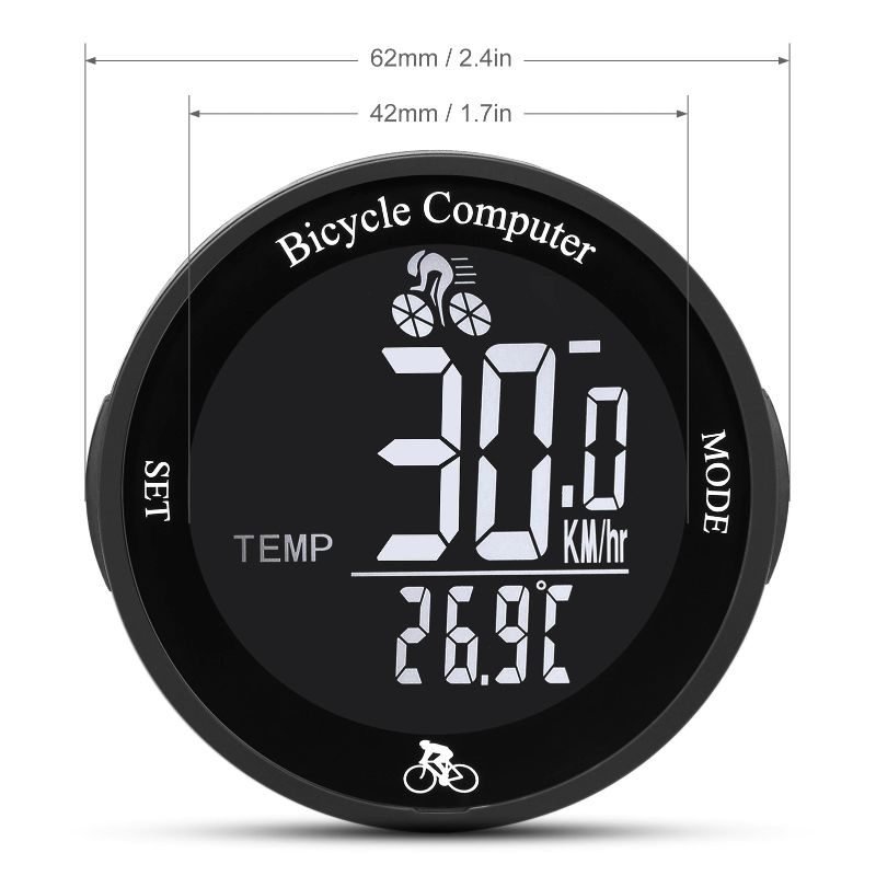 Bezdrôtový Cyklistický Vodotesný Tachometer