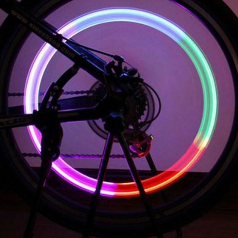 Bicykel Koleso Bicykla Pneumatika Spoke Ventil Light Led Svetelná Lampa
