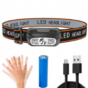 Bikight Mini Usb Dobíjacie Xpg+ 2 Led Svetlomet Senzor Predného Svetla Kempingová Baterka Vonkajšie Svetlo Rybárstvo Prenosná