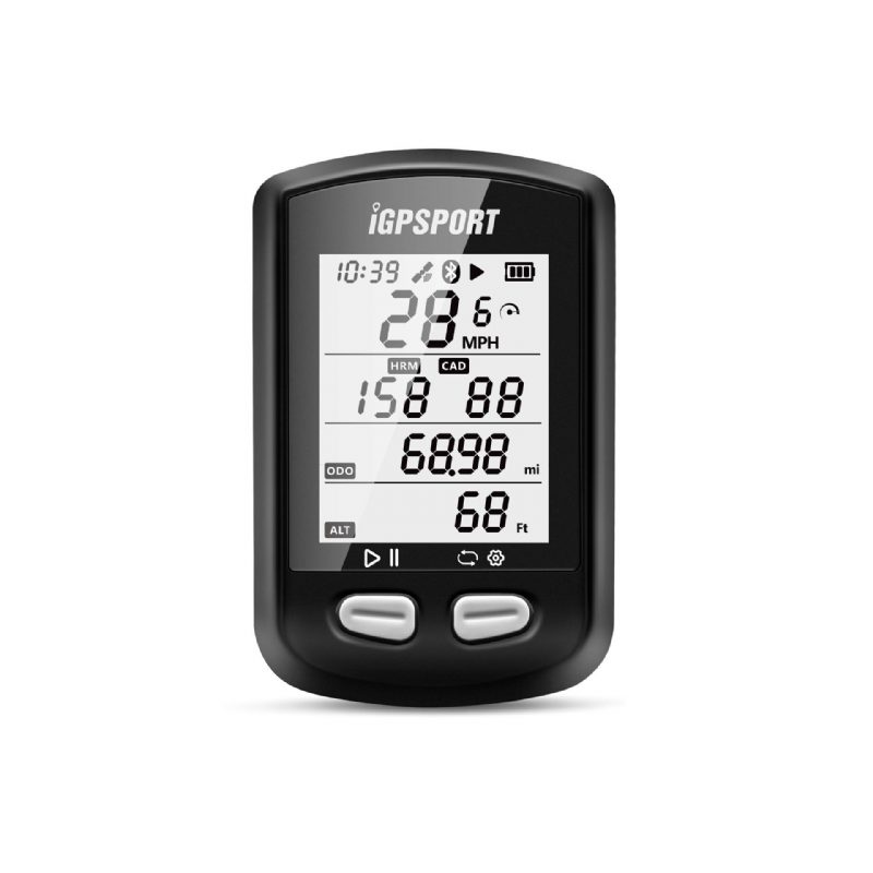 Cyklistický Počítač Igpsport Igs10s S Bezdrôtovým Bluetooth 5.0 Ant+ Monitorom Srdcového Tepu A Pripojením Snímača Rýchlosti Kadencie Vodotesný Tachometer