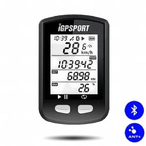 Cyklistický Počítač Igpsport Igs10s S Bezdrôtovým Bluetooth 5.0 Ant+ Monitorom Srdcového Tepu A Pripojením Snímača Rýchlosti Kadencie Vodotesný Tachometer