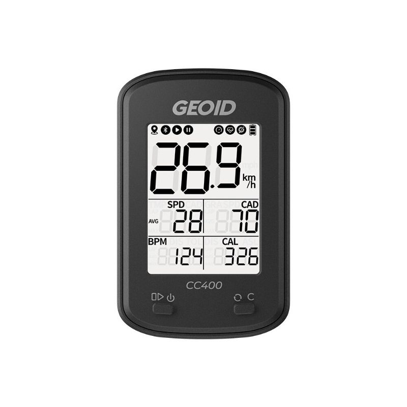 Cyklopočítač Geoid Cc400 Ant+ Gps Bluetooth Smart Bezdrôtové Stopky Rýchlomer Počítadlo Kilometrov Vodotesný Príslušenstvo Pre Mtb Cestný Bicykel