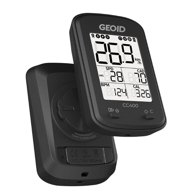 Cyklopočítač Geoid Cc400 Ant+ Gps Bluetooth Smart Bezdrôtové Stopky Rýchlomer Počítadlo Kilometrov Vodotesný Príslušenstvo Pre Mtb Cestný Bicykel