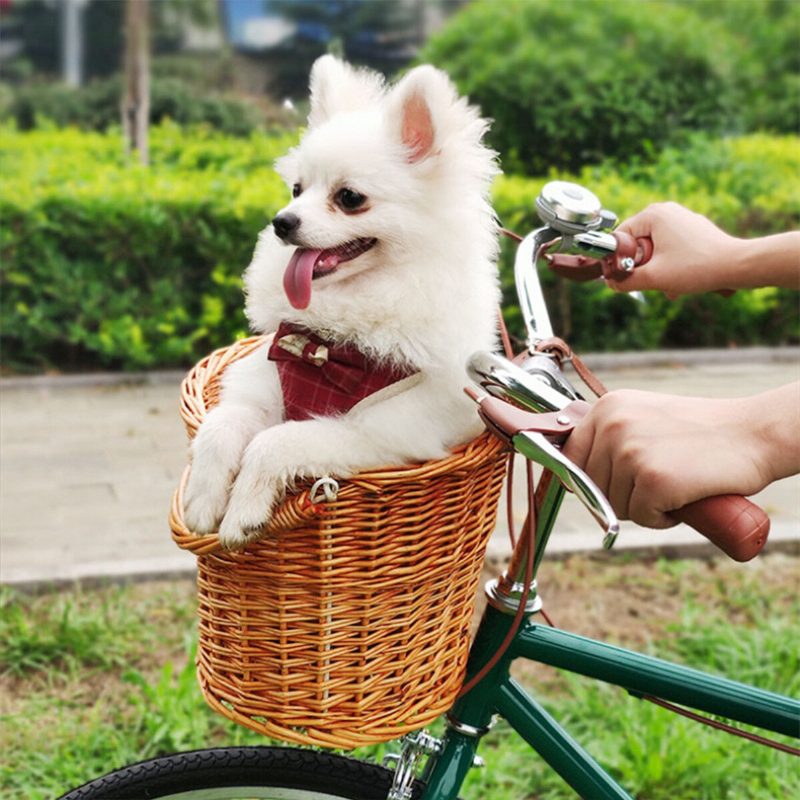 Prútený Kôš Na Bicykel Vintage Ratanový Košík Na Bicykle V Tvare Písmena D Košíky Na Cestné Na Horské