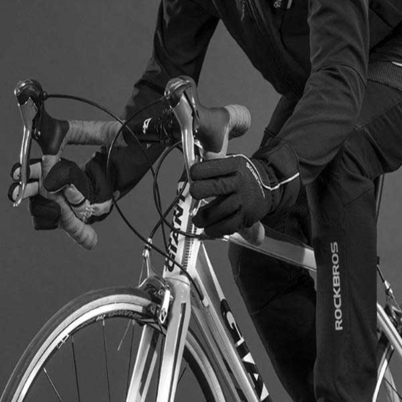 Rockbros Cyklistické Rukavice Dotykový Displej Vetruodolný Vodotesný Full Long Finger Xiaomi Bicykel