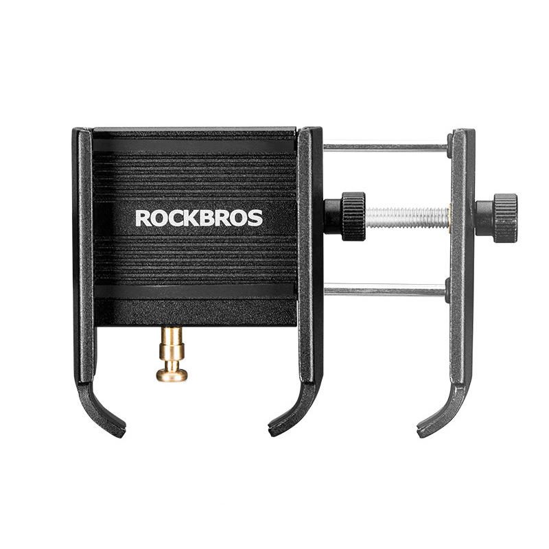 Rockbros Yq-001 Držiak Typu Rukoväte/spätného Zrkadla Pre 3.5-6.5-palcové Telefóny Vonkajšie Bicyklovanie O 360° Otočný Usb Nabíjateľný Telefónu Spona Na Bicykel Na Mobil