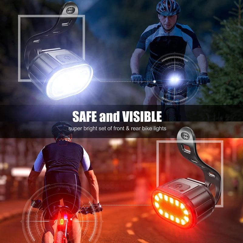 Sada Usb Nabíjania Led Predného A Zadného Svetla Na Bicykel