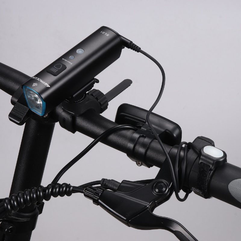 Sl01 1000lm Jas A Vibrácie Inteligentné Snímanie Bicyklového Svetla Cyklický Svetlomet Typu C Usb Nabíjateľné Vodotesné Predné Svetlo Pre Elektrický Skúter Mtb Bicykel