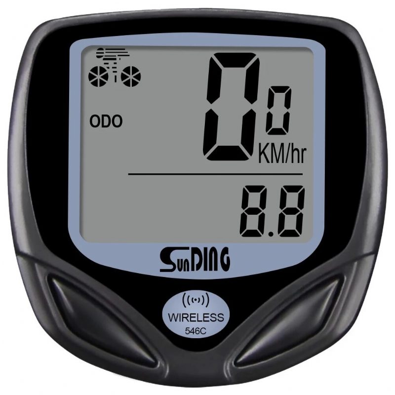 Sunder Sd-546c Cyklistický Počítač Bezdrôtové Stopky Bicykel Tachometer Počítače Cyklistika Digitálne Počítadlo Kilometrov Lcd Podsvietenie