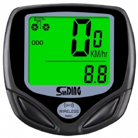 Sunder Sd-546c Cyklistický Počítač Bezdrôtové Stopky Bicykel Tachometer Počítače Cyklistika Digitálne Počítadlo Kilometrov Lcd Podsvietenie