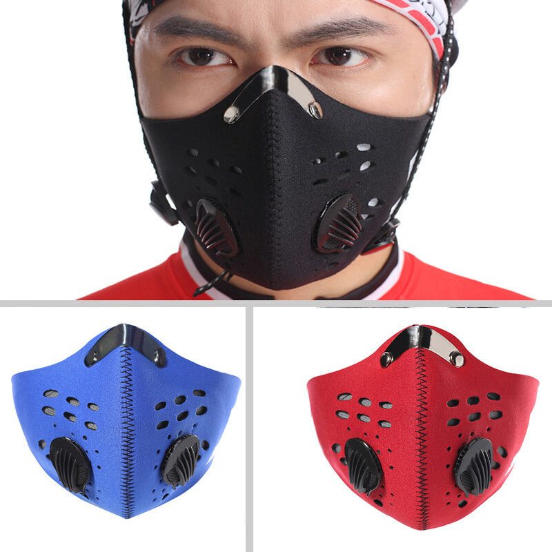 Viacfarebná Unisex Vonkajšia Prachotesná Mtb Cyklistická Pm2.5 Maska Na Tvár Ochranné Masky Na Športovú Jazdu Na Bicykel