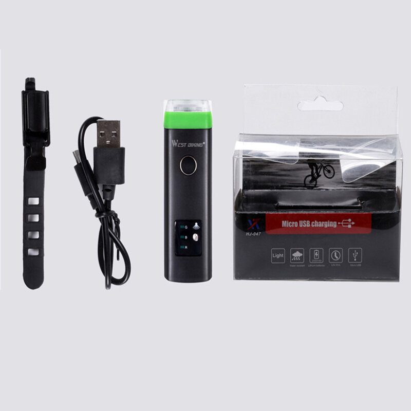 West Biking Cyklistické Svetlo Usb Nabíjateľné Lampy Led 2200mah Mtb Predné Svetlá Svetlomet Vodotesný Ultraľahký Baterka