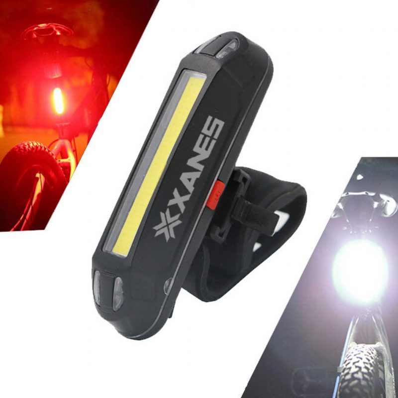 Xanes 2v1 500lm Bicykel Usb Dobíjacie Led Svetlo Na Zadné Ultralight Výstražné Noc