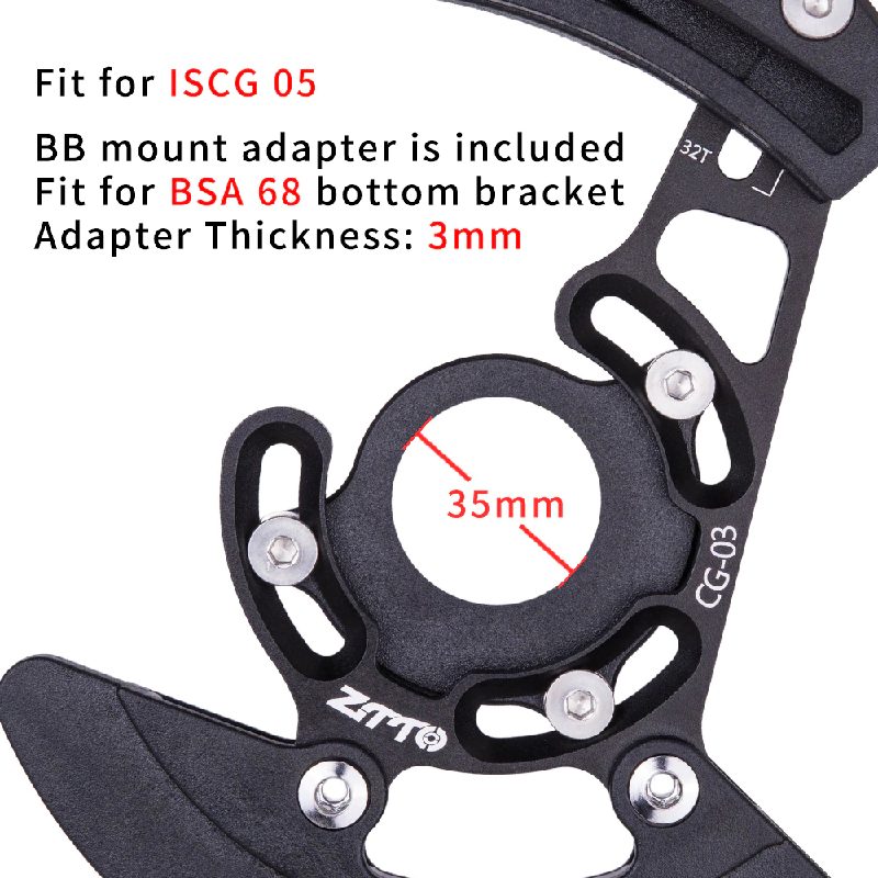 Zachytávač Pádu Vodiacej Reťaze Na Bicykel Bb Mount Single Disc 1x System